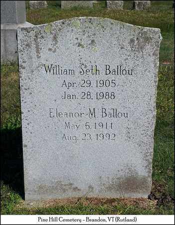 BALLOU, ELLEANOR M. - Rutland County, Vermont | ELLEANOR M. BALLOU - Vermont Gravestone Photos