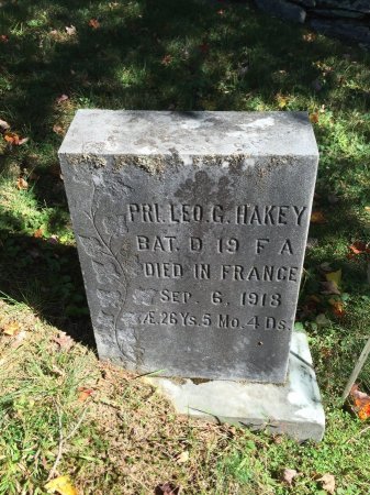 HAKEY, PRIVATE LEO GUY - Windham County, Vermont | PRIVATE LEO GUY HAKEY - Vermont Gravestone Photos