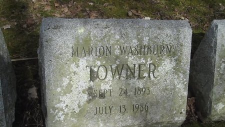TOWNER, MARION - Windham County, Vermont | MARION TOWNER - Vermont Gravestone Photos
